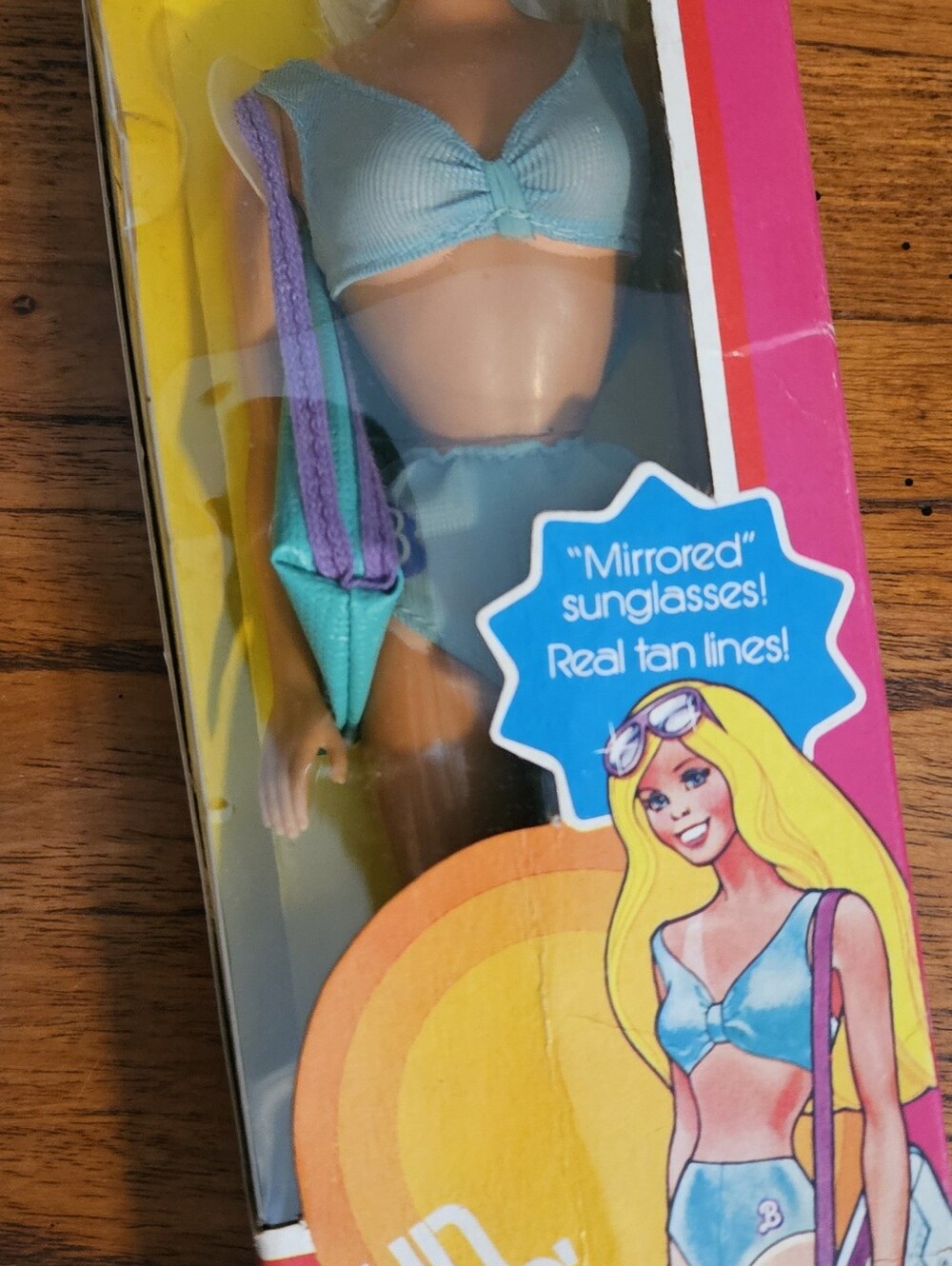 Vintage (1978) with a Peek A Boo Tan.  Sun Loving Malibu Barbie Doll #1067.